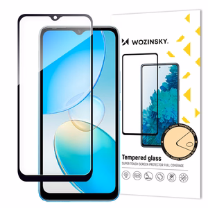 Wozinsky Full Glue Infinix Hot 12i закалённое стекло на весь экран с рамкой чёрный (case friendly)