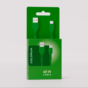 COLORUM кабель USB-A - USB-C 1,8m 3A CK60-AC-04 xGreen