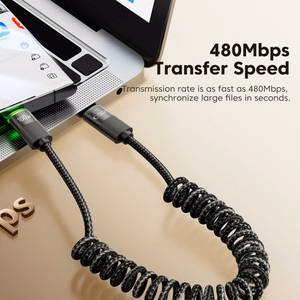 Кабель Tech-Protect UB20T Ultraboost USB-C PD100W 5A 180 см - чёрный
