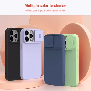 Nillkin CamShield Silky Silicone Case for Iphone 15 Plus black