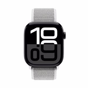 Crong Nylon Apple Watch sport band, 44/45/46/49 mm, silver grey