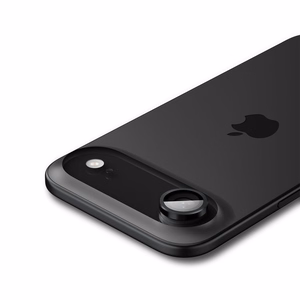 Spigen Optik Pro Glas.tR „EZ FIT“ fotoaparato dangtelis, 2 dalių rinkinys iPhone Air telefonui – juodas