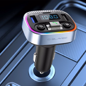 Blavec FM transliatorius Flash TR-04 MP3, Bluetooth - 2xUSB + Type C - QC3.0 18W PD 30W (TFMFTR04-B) juodas