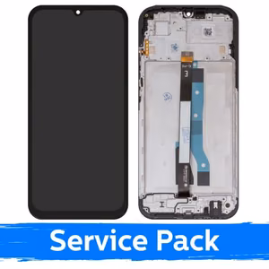 LCD ekranas skirtas Xiaomi Redmi 15C 5G (ES versija) juodas su rėmeliu (Service Pack)