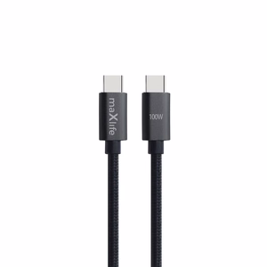 Maxlife MXUC-12 Кабель USB-C - USB-C 2,0 m 100W чёрный