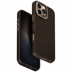 Uniq Keva Max Magclick įkrovimo kamera su stovu dėklas telefonui iPhone 16 Pro Max - ruda
