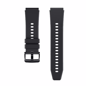 Силиконовый ремешок для Huawei Watch GT 2 / 3 / 4 / 2 Pro / 3 Pro / 4 Pro / GT 2e - черный