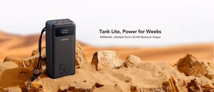 VEGER Išorinė baterija 50000 mAh PD QC3.0 5A 22,5W Tank Lite (W5001) juoda
