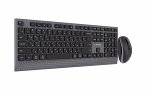 Gembird KBS-WPS-02-CYRL Dviejų režimų plonas belaidis stalinis rinkinys, 2.4G+BT, RU išdėstymas
