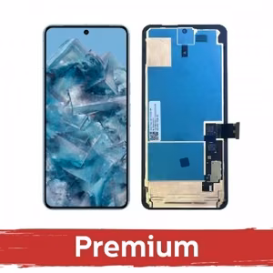LCD ekranas skirtas Google Pixel 8 Pro juodas su rėmu OEM