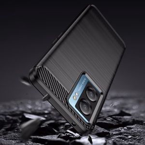 Чехол Carbon для Xiaomi Poco F4 5G гибкий силиконовый карбоновый чёрный