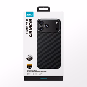 Benks Magnetinis apsauginis Kevlar dėklas su metalo rėmu 600D (A068) skirtas iPhone 17 Air juodas