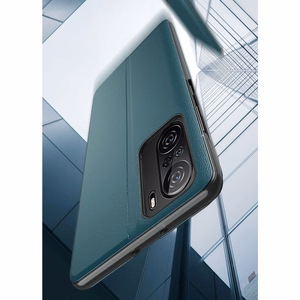 Eco Leather View Case элегантный чехол-книжка с функцией подставки Xiaomi Redmi K40 Pro + / K40 Pro / K40 / Poco F3 оранжевый