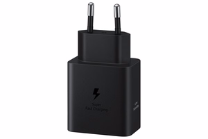 Sieninis įkroviklis Samsung EP-T4511XBEGEU 45W su USB-C į USB-C kabeliu 1.8 m, juodas