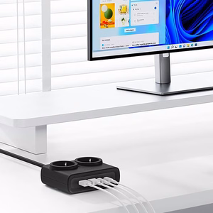 Orico PDC25 25W 6in1 удлинитель 2x AC + 2x USB-A + 2x USB-C - черный