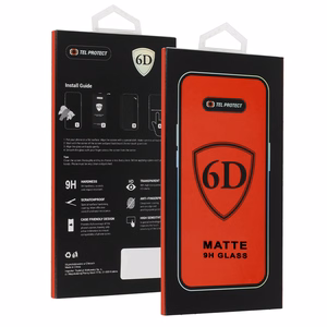 Tel Protect Full Glue 6D Matt Закалённое стекло для Iphone 11 Pro Max/XS Max чёрное