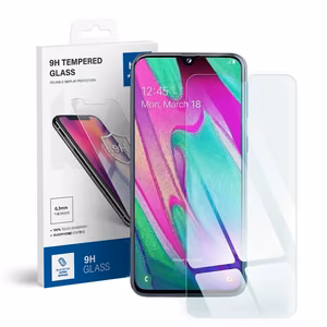 Apsauginis stiklas (m) - mėlynas (m) - SAMSUNG Galaxy A40