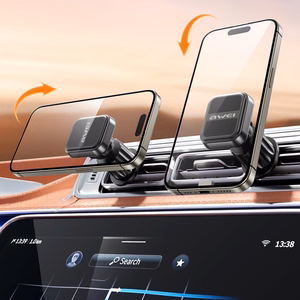 Automobilinis telefono laikiklis Awei X52 Magnetic (air vent) juodas