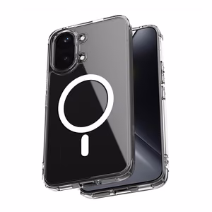 Crong Hybrid Clear Magnetic MagSafe dėklas, skirtas Xiaomi POCO X8 Pro Max 5G, skaidrus