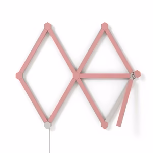 Nanoleaf Lines Skins – matiniai rožiniai dangteliai, 9 vnt.