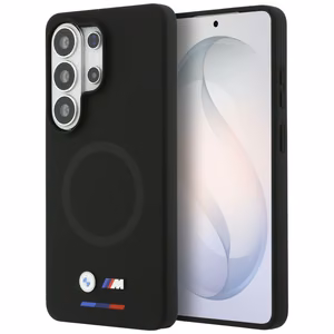 Силиконовый чехол BMW M MagSafe для Samsung Galaxy S26 Ultra, чёрный