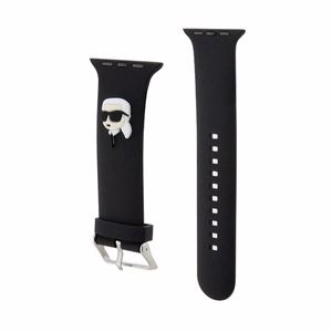 Ремешок Karl Lagerfeld 3D Rubber Karl Head для Apple Watch 42 / 44 / 45 / 49 мм, чёрный
