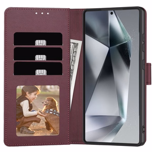 Tech-Protect Wallet чехол для Samsung Galaxy S26 Ultra бордовый