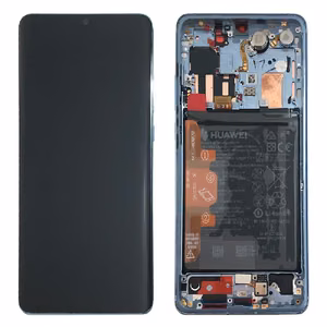 LCD ekranas Huawei P30 PRO su lietimo ekranu, rėmeliu ir baterija Breathing Crystal originalus (naudotas Grade A)
