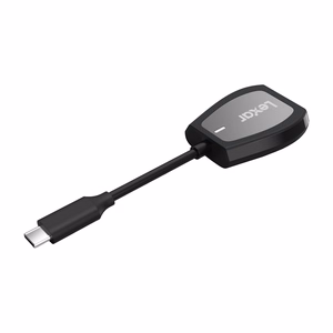 „Lexar“ dviejų lizdų SD/microSD atminties kortelių skaitytuvas, USB-C
