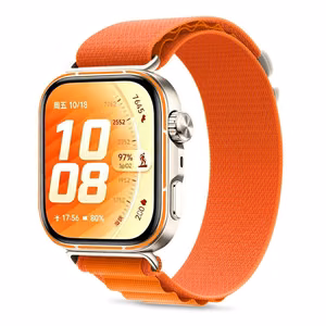 Tech-Protect Nylon Pro dirželis, skirtas „Huawei Watch Fit 3 / 4 / 4 Pro / 5 / 5 Pro“ – oranžinis