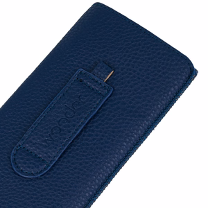 WONDER Deko dėklas telefonui (dydis XL) Iphone 15/15 Pro/Iphone 16/16 Pro/Samsung S24/S24 Plus/S25/S25 Plus/A53/A55 5G tamsiai mėlynas
