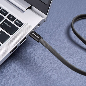 Кабель USB-C — USB-C Forcell F-Energy QC4.0 PD 5A 240W Cafule Flat 1,2 м CCFN23 чёрный
