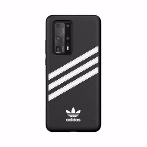 Чехол Adidas OR Moulded PU для Huawei P40 - чёрный с белым