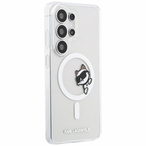 Karl Lagerfeld чехол IML Peekaboo Choupette MagSafe для Samsung Galaxy S26 Ultra прозрачный