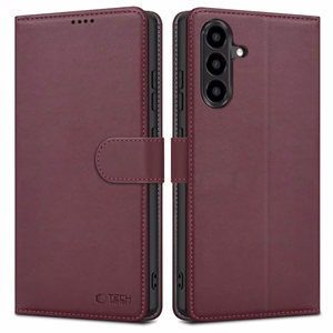 Tech-Protect piniginės dėklas Samsung Galaxy A26 5G / A17 4G / 5G - bordo