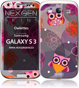 Nexgen „Owlettes 3D“ dekoratyvinių lipdukų komplektas, skirtas Samsung Galaxy S3