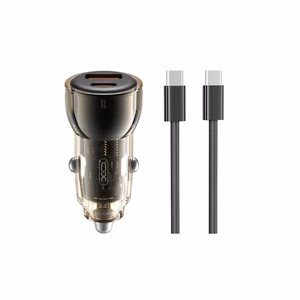 Automobilinis įkroviklis XO CC60 USB-A/USB-C 60W mėlynas