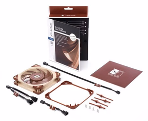 Noctua NF A12x25 PWM Kompiuterio korpusui Ventiliatorius 12 cm Rusvai gelsvas, Raudona