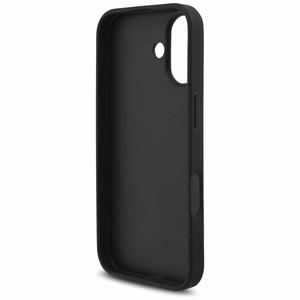 Dėklas Guess PU 4G Metal Logo Strap Apple iPhone 17 juodas