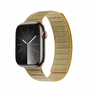 Crong Melange magnetinis dirželis, skirtas Apple Watch 38 / 40 / 41 mm ir 42 mm (Series 10 / 11), geltonas melanžas