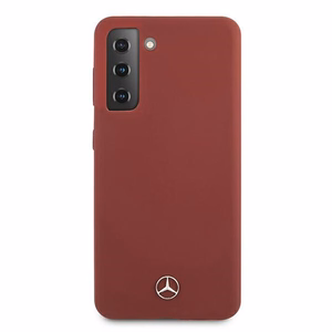 Mercedes Silicone Line чехол для Samsung Galaxy S21+ - красный