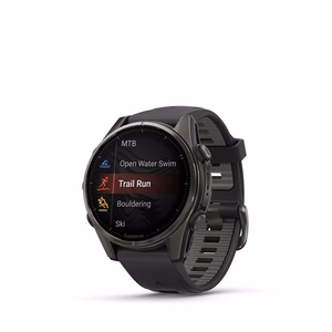 Išmanusis laikrodis Garmin Fenix 8 Sapphire juodas/pilkas