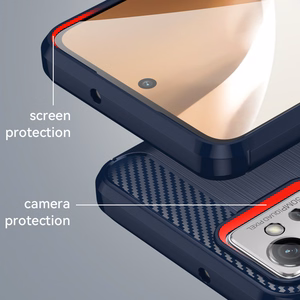 Carbon Case чехол для Realme C35 гибкая силиконовая карбоновая накладка чёрный
