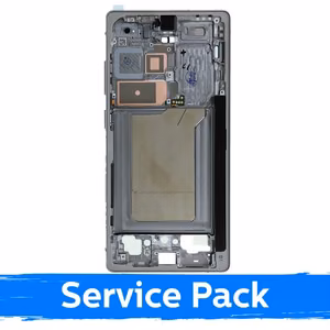 Mid-Frame Housing for Samsung S938 S25 Ultra / Titanium White Silver (Blue) / (Service Pack)