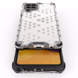 Honeycomb dėklas apsauginis su TPU buferiu Samsung Galaxy A22 4G raudonas