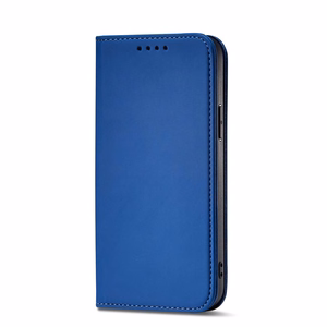 Magnet Card Case для Samsung Galaxy S23 Ultra флип-чехол кошелёк подставка синий