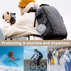 Tech-Protect silikoninis kablio dėklas Samsung Galaxy Buds 3 / 3 Pro - juodas