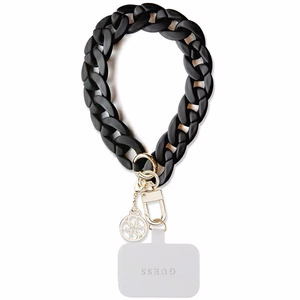 Ремешок на руку GUESS GUOUCBMC4MK (Large Chain Acrylic 4G Charms) чёрный
