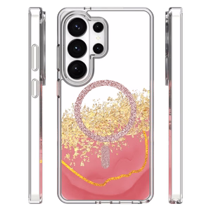 Чехол Epoxy Mag для Samsung Galaxy S26 Ultra розовый