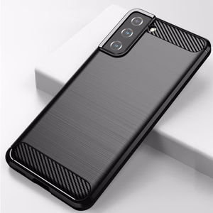 Anglies dėklas lankstus dangtelis TPU dėklas Samsung Galaxy S21+ 5G (S21 Plus 5G) juodas